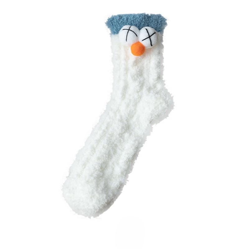 Female Autumn and Winter Thickened Sleep Lovely Month In The Tube Socks