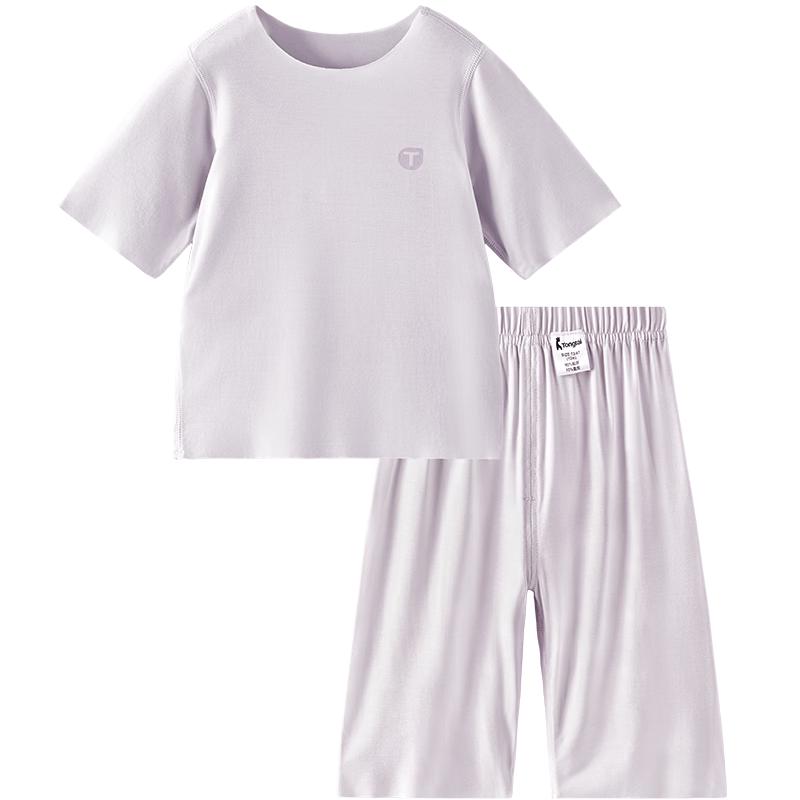 TONGTAI Unisex Summer Seamless Pajama Set 90cm