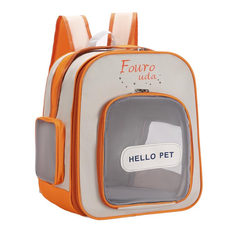 Foldable Breathable Space Capsule Cat & Pet Carrier for All Seasons оранжевый