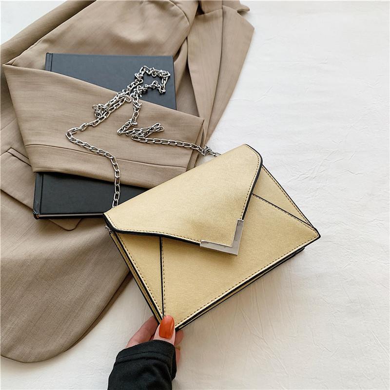 Stylish Casual Small Square Bag Fashionable Retro Pu Chain Shoulder Bag Perfect For Daily Wear золотой