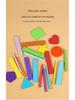 Montessori Wooden Color and Shape Sorting Cup Set for Early Learning and Grip Development 