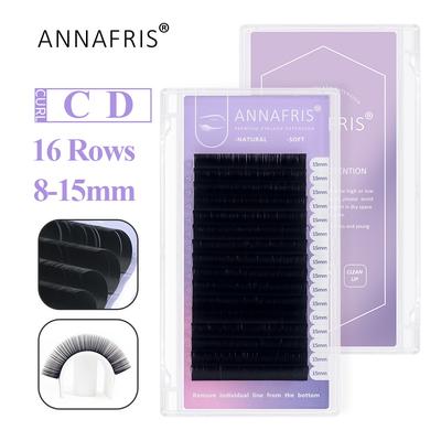 Premium 16 Reihen 0,07 mm CD Curl Individuelle Wimpernverlängerung aus mattem Nerzimitat, natürliche weiche Wimpern aus Seide, Maquiagem Cilios Makeup
