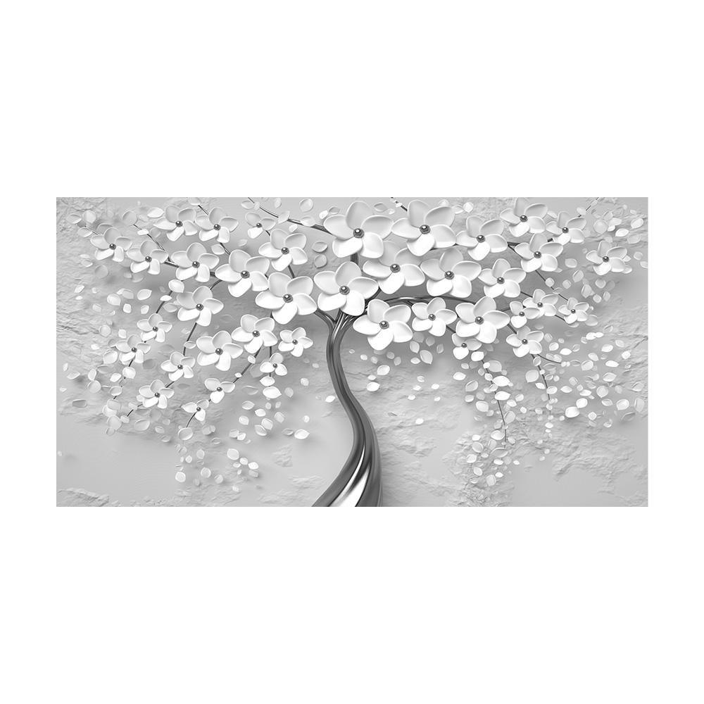 

Абстрактные 3D белые цветы холст картина современные плакаты с скандинавскими растениями и принты настенная художественная картина для гостиной домашний декор 20x40cm