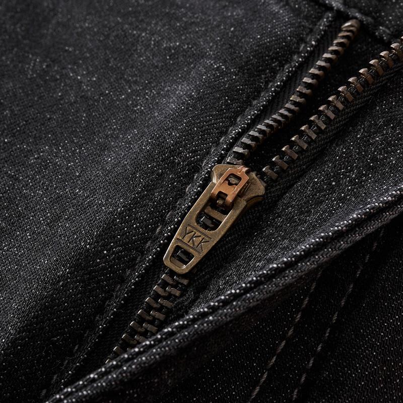 GIOVANNI VALENTINO Men's Relaxed Fit Straight Leg Stretch Jeans