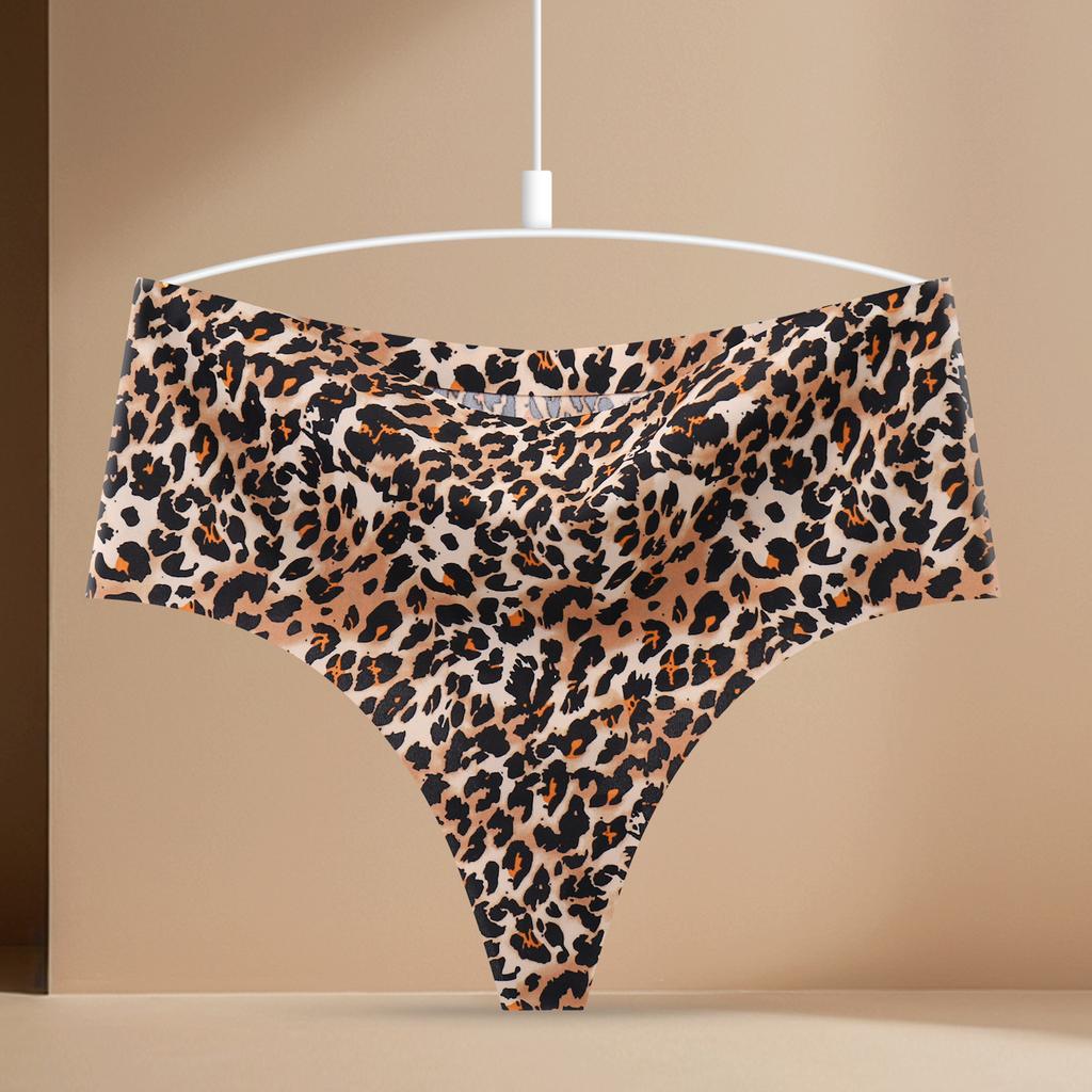 Lady Summer One-piece Silk-Free Breathable High-Waisted Abs-Controlling Yoga Thong Underwear