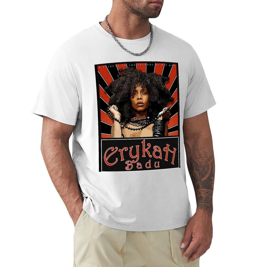 Erykah Badu Hair D-3 T-Shirt Boys Whites Plain Men'S T-Shirt