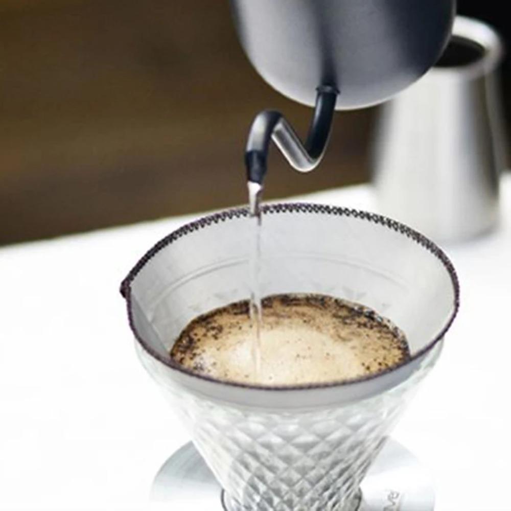 Durable Reusable Pour Over Coffee Filter Fine Mesh Coffee Drip Filter  Camping