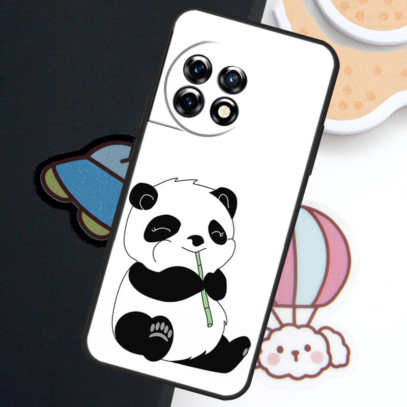 Cartoon Panda Case For OnePlus Nord 5 CE 3 4 Lite N20 N30 OnePlus 15 13 12 11 10 Pro 10T 12R 13R 15R Cover