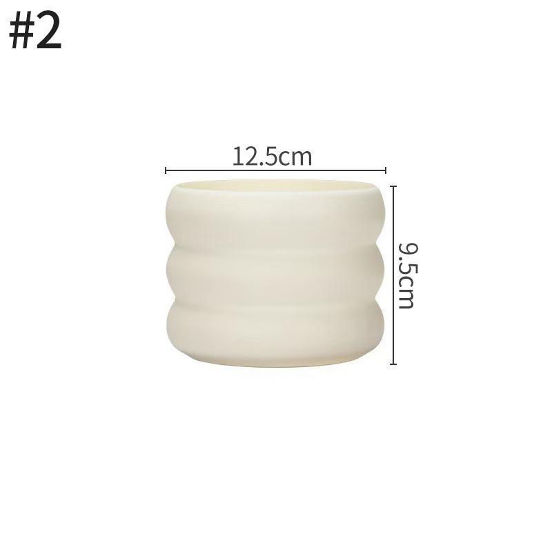 Ceramic Small Vases Desktop Room Ornament Home Living Room Porch Decoration Dry Hydroponics Flower Vase Modern Minimalist Decor