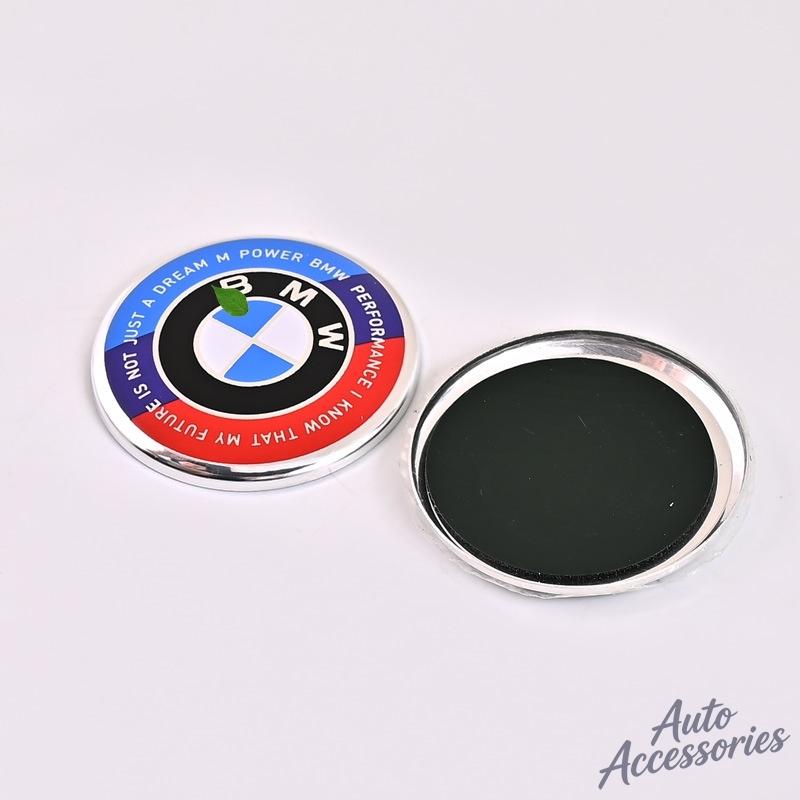 2026 Hot 45mm Car Steering Wheel M Emblem Badge Sticker For BMW E46 G80 F48 E84 G01 F30 G11 X1 X3 X5 X6 G07 F15 Auto Styling Accessories