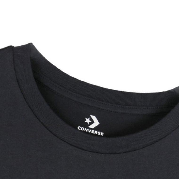 Converse Art OS Drop Shoulder Sleeve T Shirt Women's Black 10017799-A02