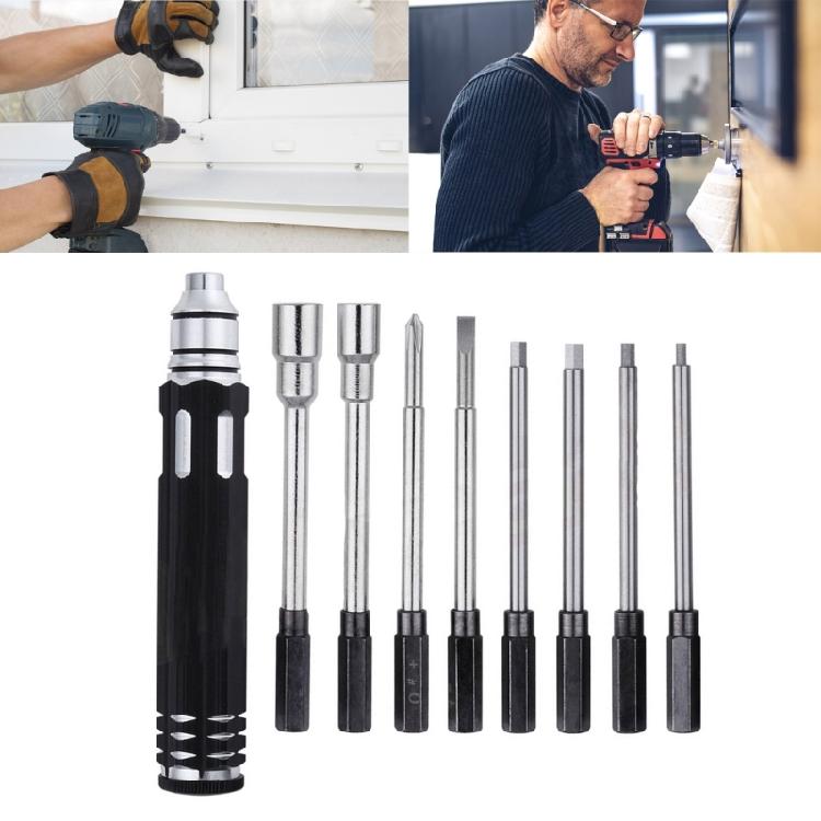Professional Steel 8 in1 Screwdriver Set RC Repair Tool Kit for Plane Hex Philip