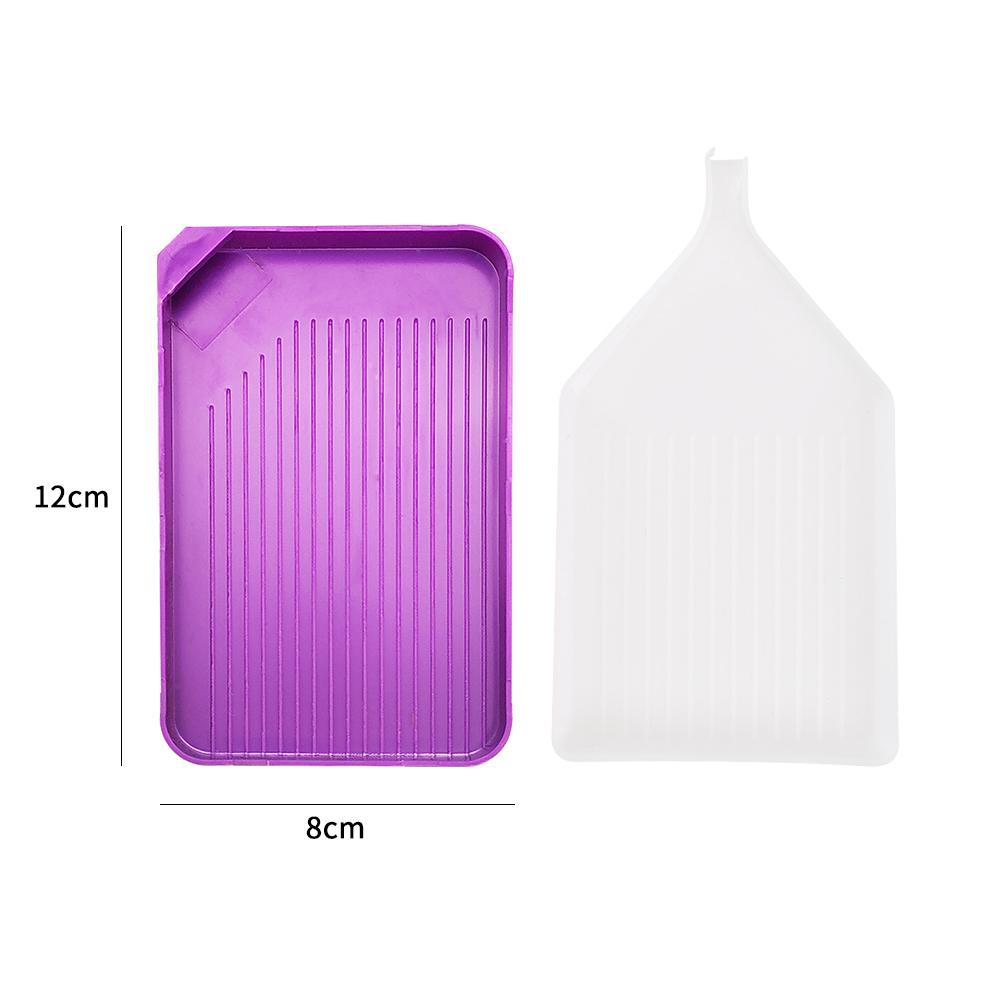 Funnel Diamonds Painting Tray Large Capacity DIY Rhinestones Paintings Tray Handmade 5D Plastic Handicrafts Tool Accessories