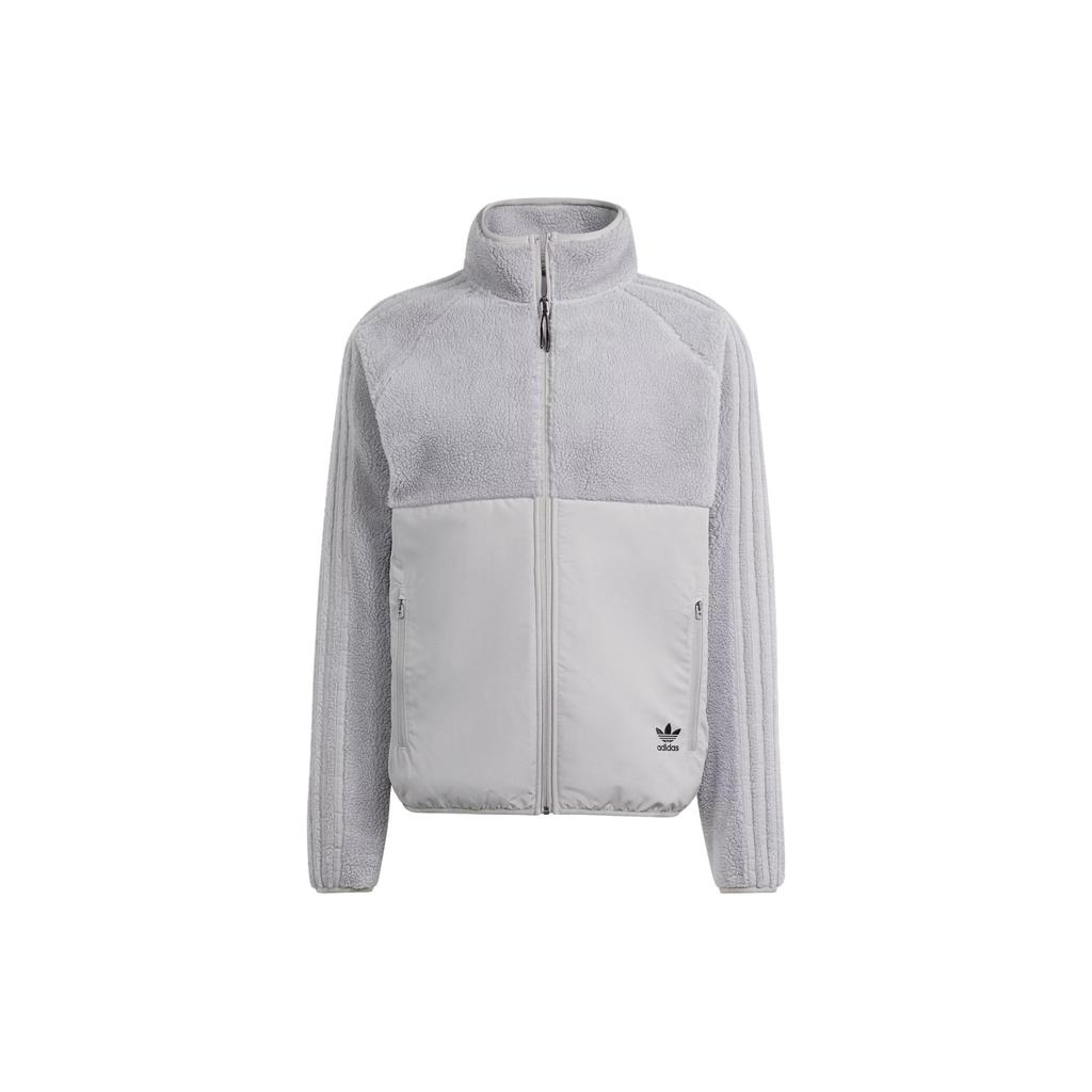 Adidas Originals Polar Fleece Full-Zip Top Men Tops Pure-Gray IS2826