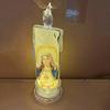 1/6Pcs LED Flameless Prayer Candles Flickering Fake Candle Jesus Devotional Prayer Candle Light Religious Tea Lights Decoration