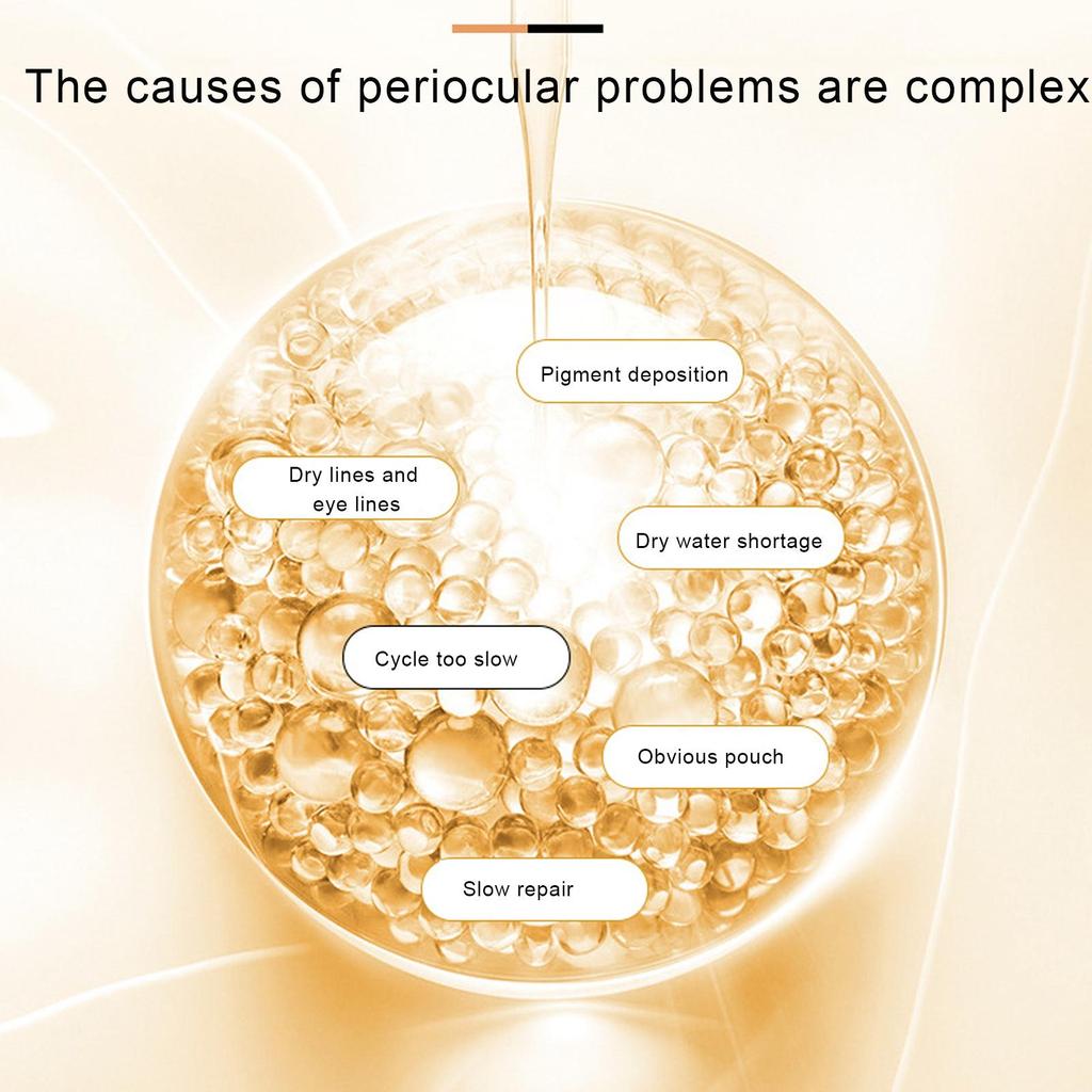Polypeptidový oční krém s hadím jedem Bělící Odstranění tmavých kruhů Zesvětlení váčků pod očima Sérum proti vráskám Rozjasňující Hydratační Oční