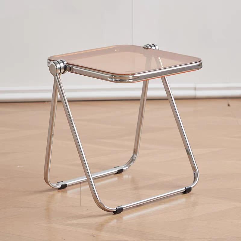 Foldable Acrylic Chair Modern Minimalist Dining