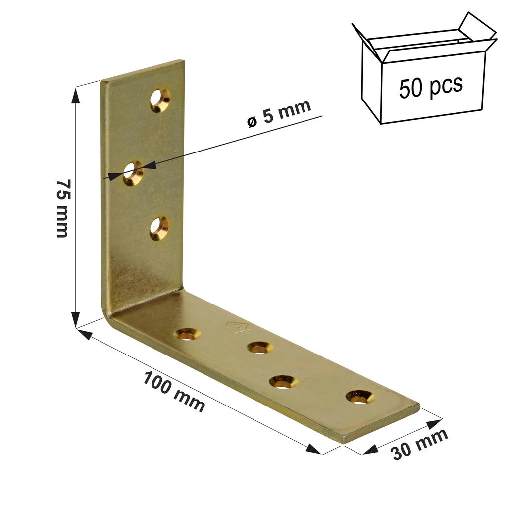 (z) Beam angle KB1 100x75x30x3.0 (50)