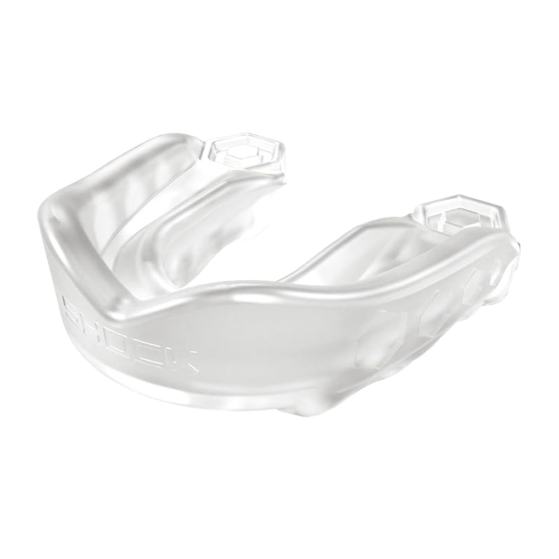 ShockDoctor GELMAX Mouthguard - Molded, Protective, for Sports, Training, Martial Arts, Adults - Clear
