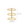 10Pcs Three Hole Binder Rings Large Metal Loose Leaf Book Binding Rings for Flash Card Clips Notebook Stationery