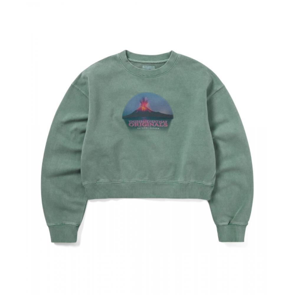 Thisisneverthat Volcano W creWneck Emerald S