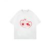 Black Oversized T Shirt With Love Is Valentines Heart Print For Valentine's Day