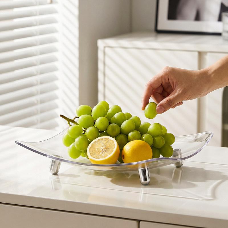2026 Exquisite High-End Fruit Bowl: Luxury Snack Display Tray for Living Room or Tea Table