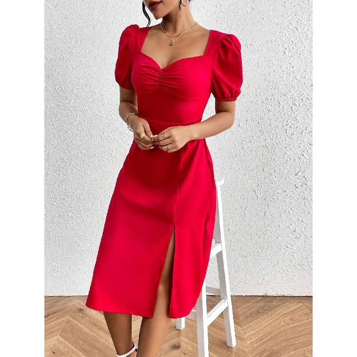 New Year Summer Vacation Beach Music Festival Commuting Work Comfortable Sexy Elegant Women'S Fashion Printed Dress