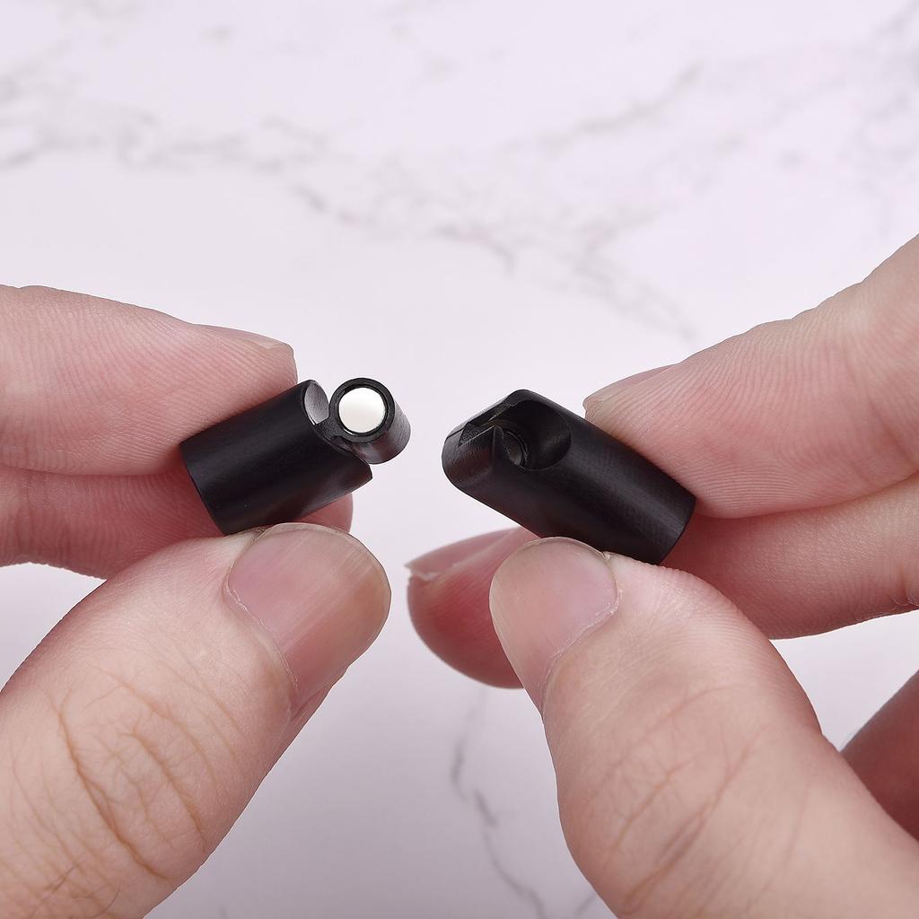 Stainless Steel Magnetic Clasps For Flat Leather Cord DIY Bracelet Connector Buckle Jewelry Making Supplies 8*4/10*5/12*6mm Hole