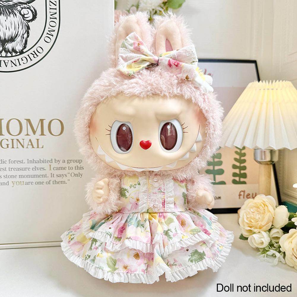 Pro 38cm panenky Labubu, oblečení pro panenky, módní oblečení, mikiny s kapucí, barevné sladění oblečení pro panenky, mikiny, doplňky pro panenky, roztomilé dekorace, malé hadříky