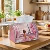 1pc Decorative Romantic Scene Tissue Box Multifunctional, Woman Paris Suitable for Home, Parties, And Car Decoration. This Decorative Tissue Paper Org