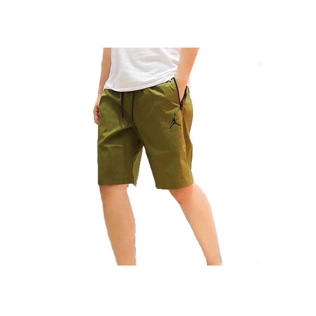 Nike Woven Sports Shorts With Drawstring Men Bottoms Olive AV3210-368