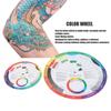 2pcs 9.3in 5.5in Diameter Color Mixing Guides Body Art Tattoo Color Blending Mixed Guide Wheel