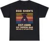 Egg Shen's Est.1986 Six Demon Bag Vintage Movie Shirt Black