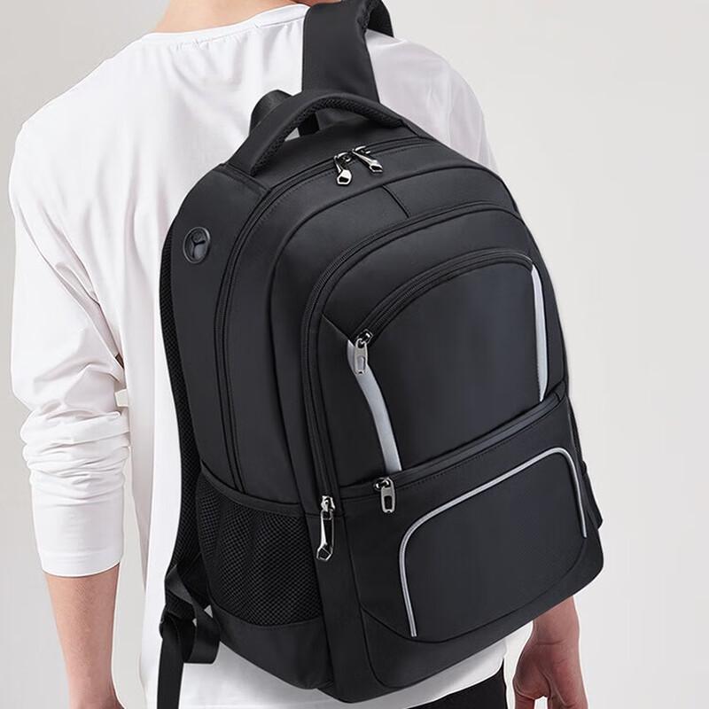 

WEZHO Men s Large Capacity Multi-functional USB Backpack