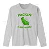 Packin A Big Pickle For Lovers T Shirt Vintage Washed Casual Slightly Streetwear Designer Clothes Unisex Homme Versatile