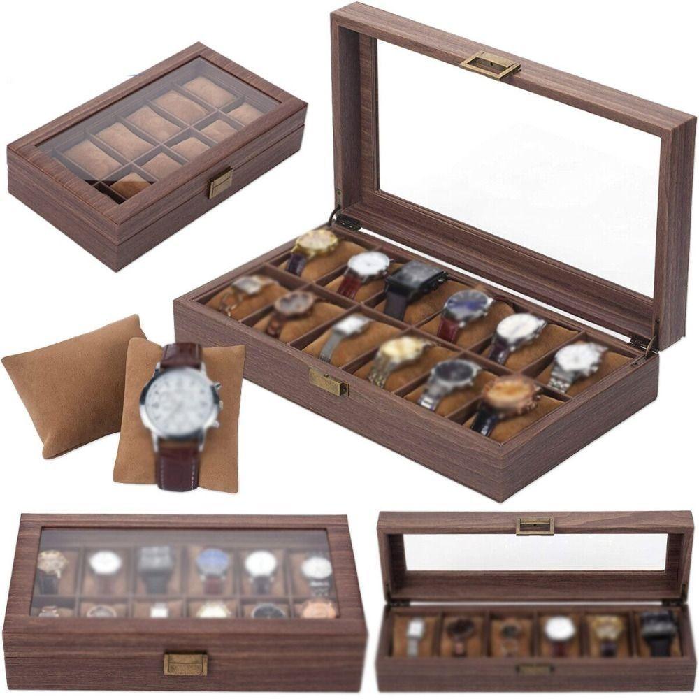 

Новая пряжка из искусственной кожи Protable Подставка для часов Органайзер для ювелирных изделий Корпус для часов Искусственная кожа