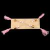 Wall Hanging Round Beads Shelf Storage Rack DIY Home Wall Hanging Decor (Pink   Gold)