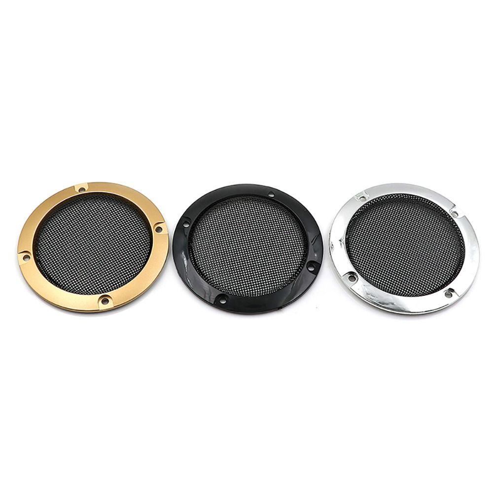 2Pcs Black Gold Silver Speaker Protective Grill Speaker Protective Accessory