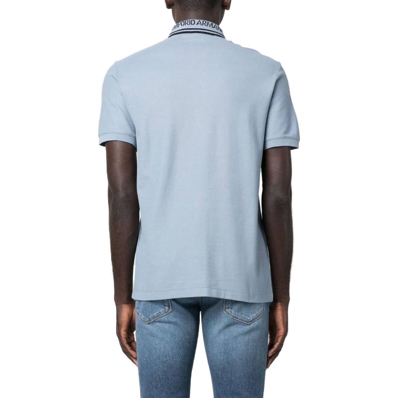 EMPORIO ARMANI Polo Shirt Men's Light Blue 3R1F67-1JCYZ-0753