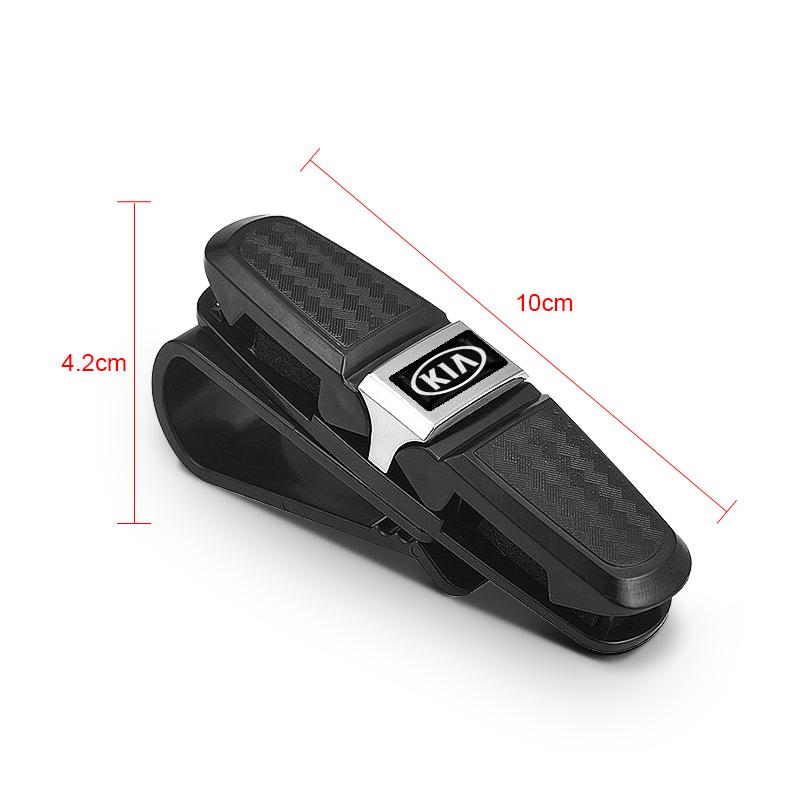 1pcs Car Sun Visor Glasses Holder Sunglasses Clip Sunglasses Eyeglasses Holder For KIA K5 K9 Sorento Ceed Sportage Carnival Stinger Forte Niro Cadenza