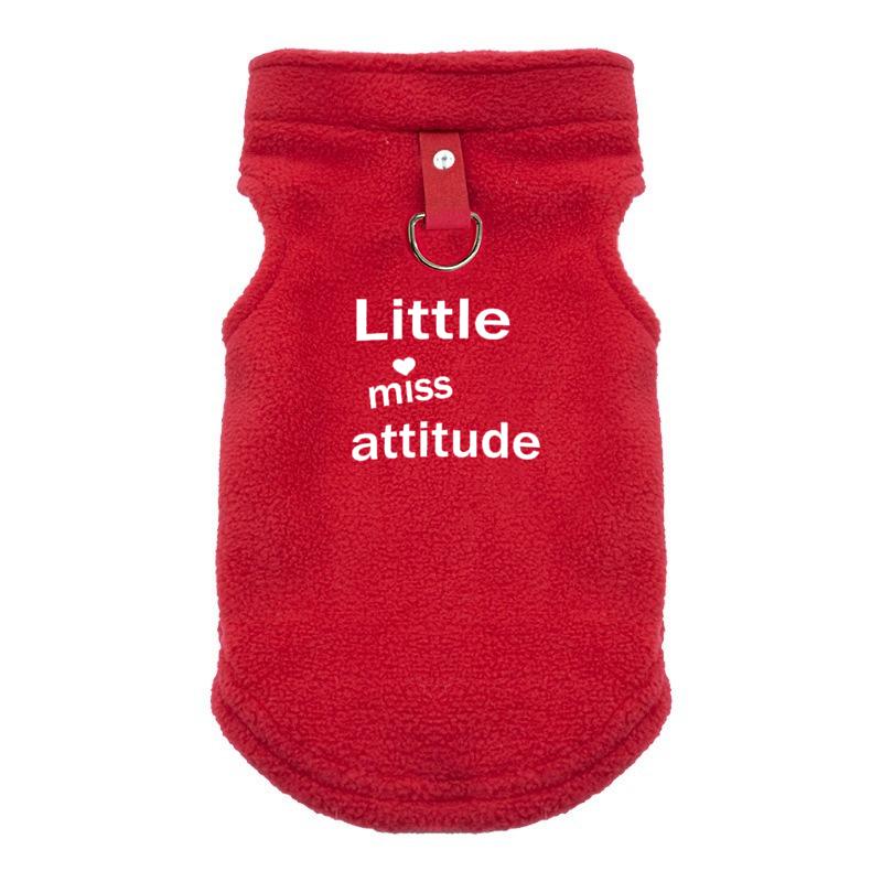 

Теплая флисовая одежда для собак, куртка для домашних животных, жилет с D-образным кольцом для маленьких собак, одежда для кошек, костюмы для французского бульдога, пальто для чихуахуа XL красный