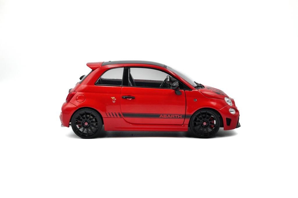 SOLIDO 1/18 Scale Fiat F595 Abarth 2022 (Red) Finished Product S1811305