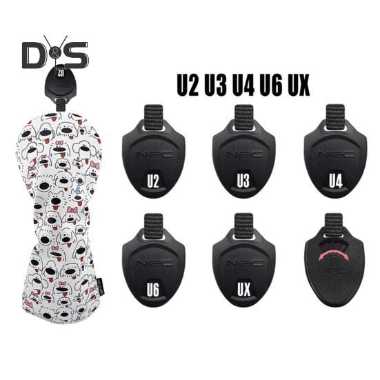 Golf Club Cover for Drivers Fairway Woods Hybrids Mallet Putter Headcover Cartoon Puppy Design Golf Club Protector