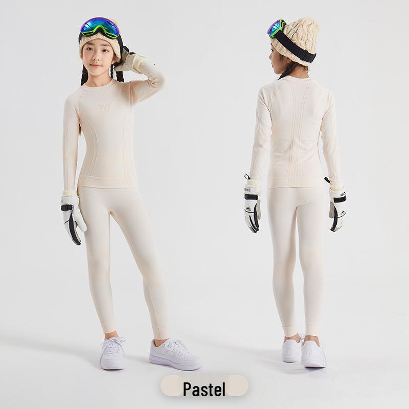 Kids' Quick-Dry Ski Base Layer: Warm, Moisture-Wicking Sports Suit for Boys & Girls