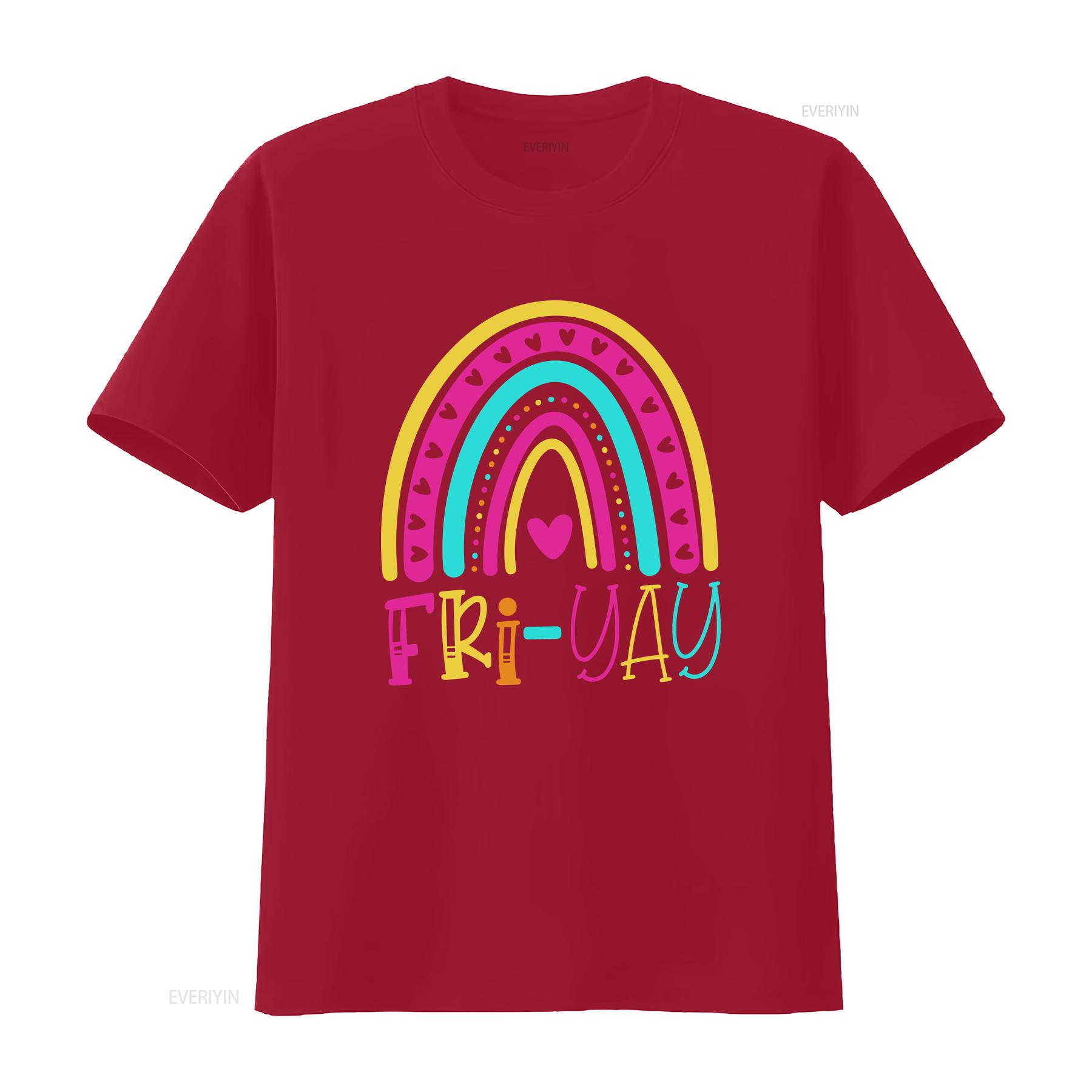 

FriYAY T Shirt Fri Yay Cute Teacher Its Fun Friday TGIF s for Women Appreciation vintage Washed Top For Everyday Wear homme S
