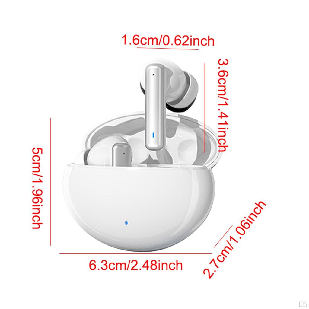 Noise Cancelling Earbuds Accessories BT 5.3 Comfortable with Charging Case Ear Buds Earphone for