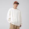 Hanlu Unisex Retro Japanese Round Neck Sweater - Autumn/Winter Loose Knit