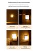 YOC Adjustable Infrared Sensor Night Light, Stepless Dimming, EU Plug, Warm & Cool White.
