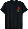 Rode Roos Grafisch T-shirt